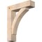Ekena Millwork Thorton Block Smooth Bracket w/ Offset Brace, Douglas Fir, 7 1/2"W x 30"D x 36"H BKT0806X30X36THR05SDF - alternate 1